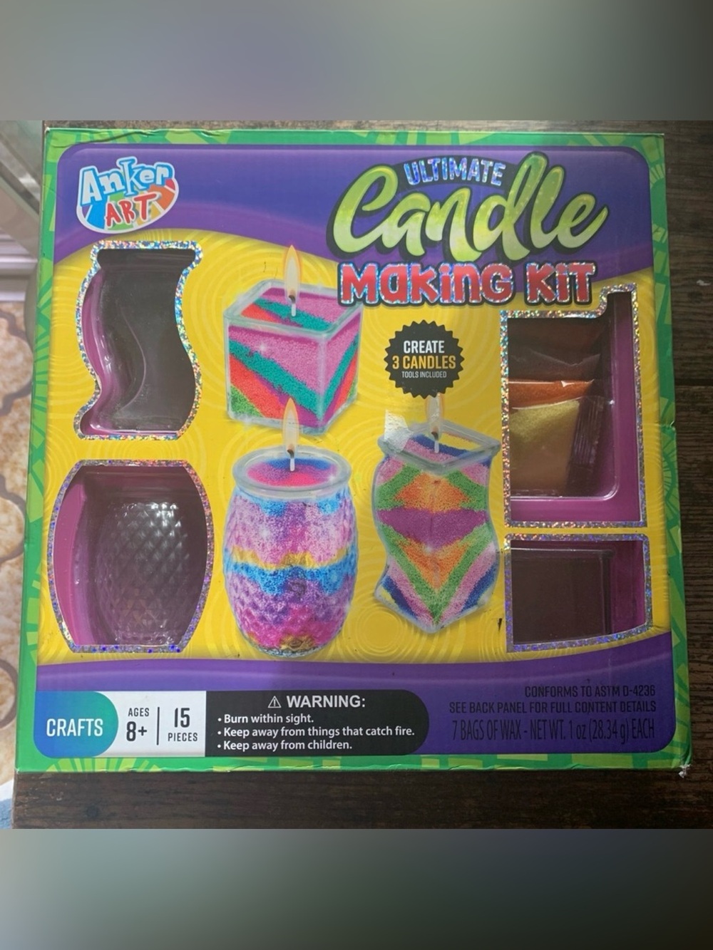 Ultimate Candle Making Kit Anker Art Create 3 Candles Ages 8+